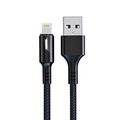 Cargador Cable USB Carga y Datos D21 para Apple iPhone 5 Negro