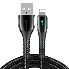 Cargador Cable USB Carga y Datos D23 para Apple iPhone Xs Negro