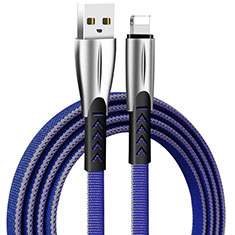 Cargador Cable USB Carga y Datos D25 para Apple iPhone 14 Pro Max Azul