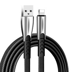 Cargador Cable USB Carga y Datos D25 para Apple iPhone 5C Negro