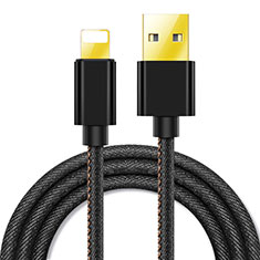 Cargador Cable USB Carga y Datos L04 para Apple iPhone 12 Pro Negro