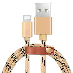 Cargador Cable USB Carga y Datos L05 para Apple iPad 10.2 (2020) Oro
