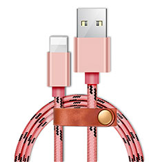 Cargador Cable USB Carga y Datos L05 para Apple iPad 10.2 (2020) Rosa