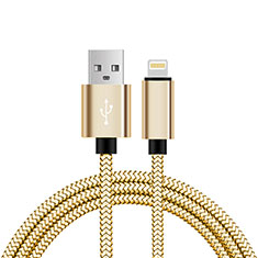 Cargador Cable USB Carga y Datos L07 para Apple iPhone 6 Plus Oro