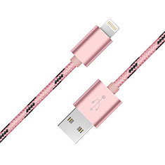 Cargador Cable USB Carga y Datos L10 para Apple iPad 4 Rosa