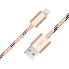 Cargador Cable USB Carga y Datos L10 para Apple iPhone Xs Oro