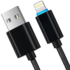 Cargador Cable USB Carga y Datos L13 para Apple iPad Air 4 10.9 (2020) Negro