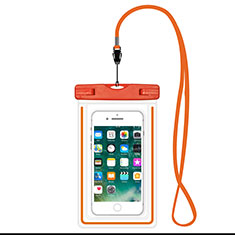 Funda Bolsa Impermeable y Sumergible Universal W16 para Apple iPhone 15 Pro Max Naranja