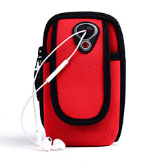 Funda Brazalete Deportivo Brazo Correr Universal A04 para Xiaomi Mi 5S Plus Rojo