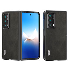 Funda Bumper Lujo Cuero y Plastico Mate Carcasa B06H para Huawei Honor Magic Vs2 5G Negro