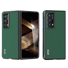 Funda Bumper Lujo Cuero y Plastico Mate Carcasa BH1 para Huawei Honor Magic Vs2 5G Verde