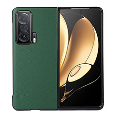 Funda Bumper Lujo Cuero y Plastico Mate Carcasa BH3 para Huawei Honor Magic V 5G Verde