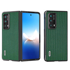 Funda Bumper Lujo Cuero y Plastico Mate Carcasa BH3 para Huawei Honor Magic Vs2 5G Verde