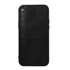 Funda Bumper Lujo Cuero y Plastico Mate Carcasa BH3 para Huawei Mate Xs 2 Negro