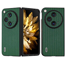 Funda Bumper Lujo Cuero y Plastico Mate Carcasa BH4 para OnePlus Open 5G Verde