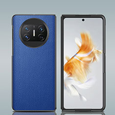 Funda Bumper Lujo Cuero y Plastico Mate Carcasa GS2 para Huawei Mate X5 Azul