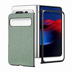 Funda Bumper Lujo Cuero y Plastico Mate Carcasa SD2 para Google Pixel Fold 5G Verde