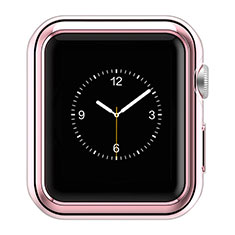 Funda Bumper Lujo Marco de Aluminio A01 para Apple iWatch 3 38mm Rosa