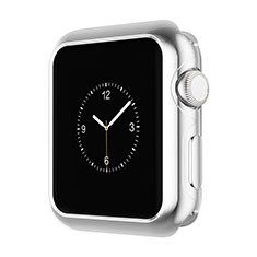 Funda Bumper Lujo Marco de Aluminio A01 para Apple iWatch 3 42mm Plata