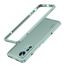 Funda Bumper Lujo Marco de Aluminio Carcasa A01 para Xiaomi Mi 12S 5G Verde