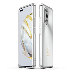 Funda Bumper Lujo Marco de Aluminio Carcasa JZ1 para Huawei Nova 10 Pro Plata