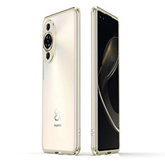 Funda Bumper Lujo Marco de Aluminio Carcasa JZ1 para Huawei Nova 11 Pro Oro