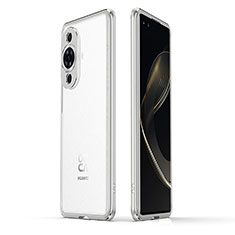 Funda Bumper Lujo Marco de Aluminio Carcasa JZ1 para Huawei Nova 11 Pro Plata