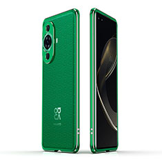 Funda Bumper Lujo Marco de Aluminio Carcasa JZ1 para Huawei Nova 11 Ultra Verde