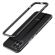 Funda Bumper Lujo Marco de Aluminio Carcasa JZ1 para Huawei Nova 8 SE 4G Negro