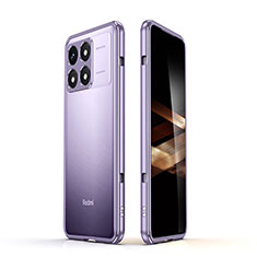 Funda Bumper Lujo Marco de Aluminio Carcasa JZ1 para Xiaomi Redmi K70 5G Morado