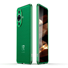 Funda Bumper Lujo Marco de Aluminio Carcasa JZ2 para Huawei Nova 11 Verde