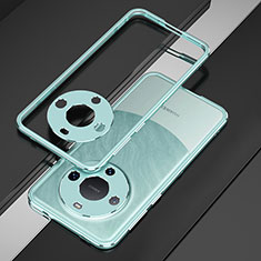 Funda Bumper Lujo Marco de Aluminio Carcasa JZ4 para Huawei Mate 60 Menta Verde