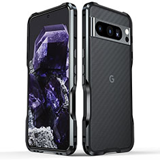 Funda Bumper Lujo Marco de Aluminio Carcasa LF2 para Google Pixel 8 Pro 5G Negro