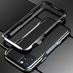 Funda Bumper Lujo Marco de Aluminio Carcasa para Apple iPhone 11 Pro Max Negro