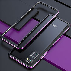 Funda Bumper Lujo Marco de Aluminio Carcasa para Huawei Honor V30 5G Morado