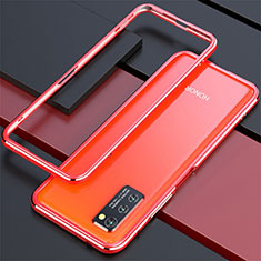 Funda Bumper Lujo Marco de Aluminio Carcasa para Huawei Honor View 30 Pro 5G Rojo