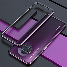 Funda Bumper Lujo Marco de Aluminio Carcasa para Huawei Mate 30 5G Morado