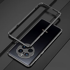 Funda Bumper Lujo Marco de Aluminio Carcasa para Huawei Mate 50 Negro