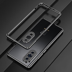 Funda Bumper Lujo Marco de Aluminio Carcasa para Huawei Nova 10 Negro