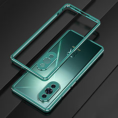 Funda Bumper Lujo Marco de Aluminio Carcasa para Huawei Nova 10 Verde