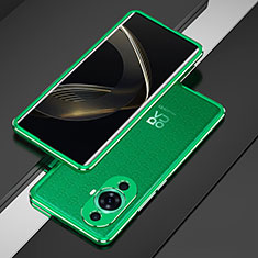 Funda Bumper Lujo Marco de Aluminio Carcasa para Huawei Nova 11 Verde