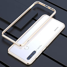 Funda Bumper Lujo Marco de Aluminio Carcasa para Huawei Nova 4e Oro