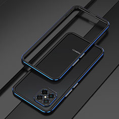 Funda Bumper Lujo Marco de Aluminio Carcasa para Huawei Nova 8 SE 4G Azul y Negro