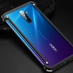 Funda Bumper Lujo Marco de Aluminio Carcasa para Oppo Reno Ace Negro