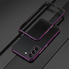 Funda Bumper Lujo Marco de Aluminio Carcasa para Samsung Galaxy S24 Plus 5G Morado