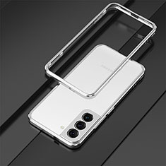 Funda Bumper Lujo Marco de Aluminio Carcasa para Samsung Galaxy S25 5G Plata