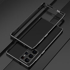 Funda Bumper Lujo Marco de Aluminio Carcasa para Samsung Galaxy S25 Ultra 5G Negro