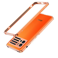 Funda Bumper Lujo Marco de Aluminio Carcasa para Vivo iQOO 9 Pro 5G Naranja