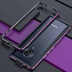 Funda Bumper Lujo Marco de Aluminio Carcasa para Vivo Nex 3 5G Morado