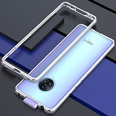 Funda Bumper Lujo Marco de Aluminio Carcasa para Vivo Nex 3 5G Plata